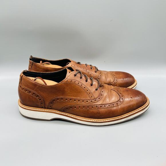 Cole Haan Shoes Mens 11 Brown Leather Grand 360 Wingtip Oxford Dress Brogue main image 5